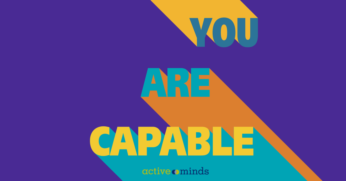 Active_Minds's tweet image. No one is immune to self-doubt (not getting the job we want, receiving a low score on an exam, getting anxious in a social setting), but we are all capable of overcoming our own uncertainty. When is a time that you conquered your own doubts?
