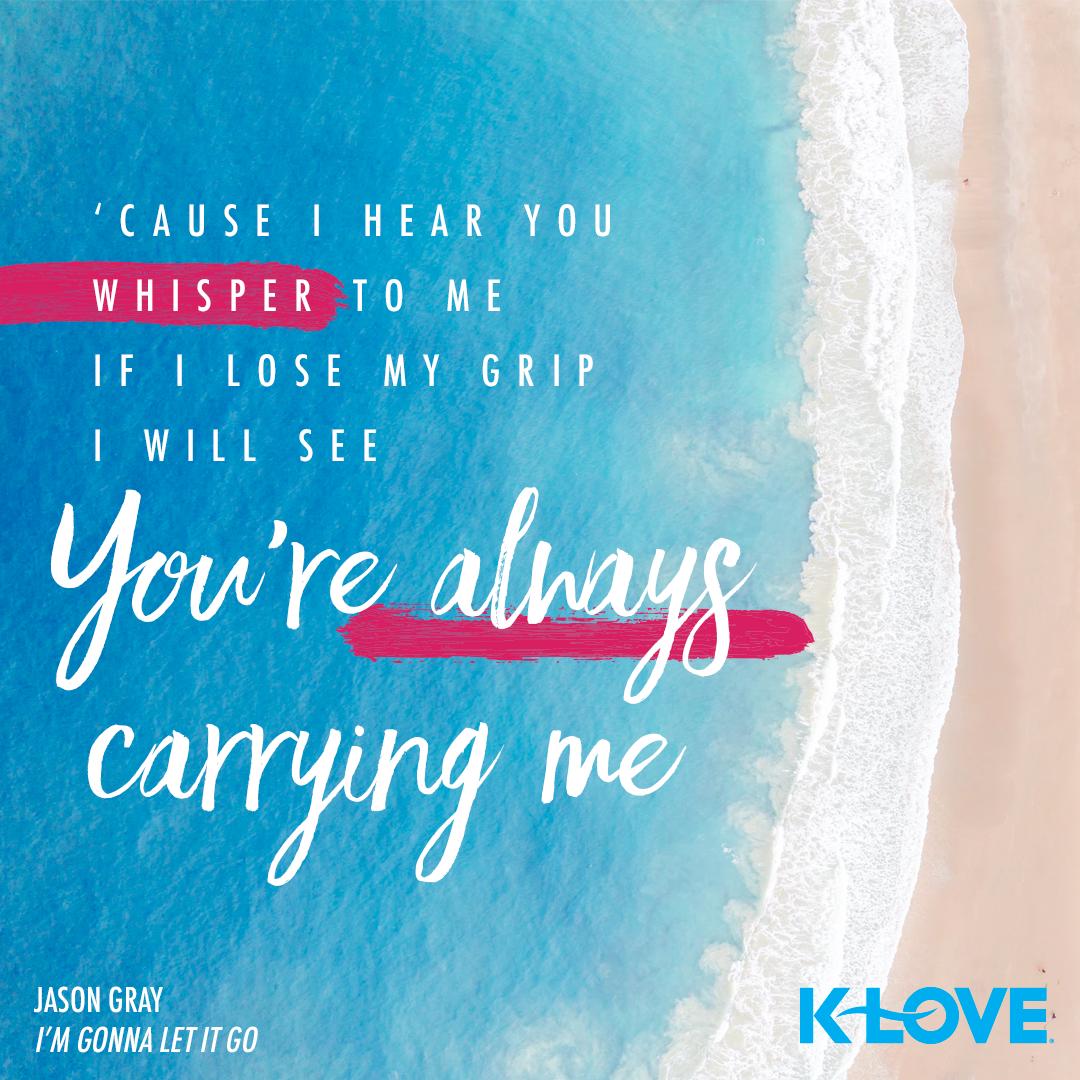 We love this song from @JasonGrayMusic and how it prompts us to let go and let God! What can you let go of today?