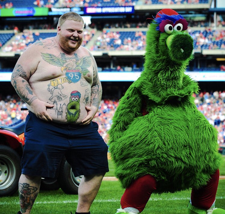 Delaware Woman Wants to Meet The Guy With the Phillie Phanatic Belly Button  Tattoo  Crossing Broad