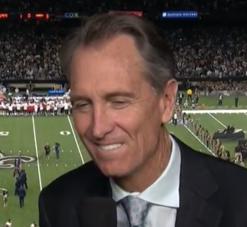 Cris Collinsworth with the white man's overbite. 