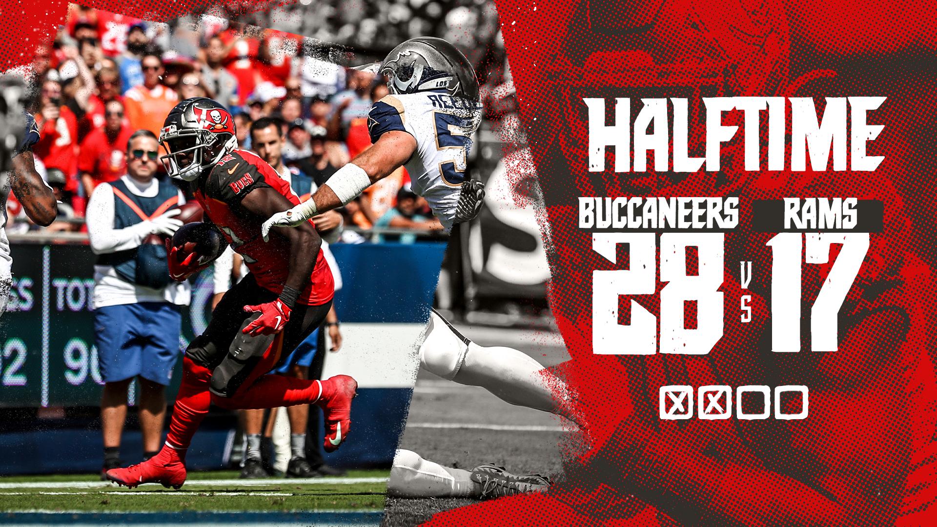 Bucs have a two-score lead at the half. https://twitter.com/Buccaneers/status/1178425667119017984