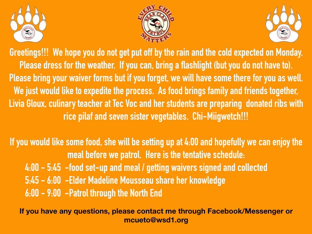 LeanneSmithK's tweet image. Reconciliation Through Education Walk with the Bear Clan Sept. 30th! All are welcome! Details posted below. Message me if you would like more detes. @RETSDschools #OrangeShirtDay2019 #ReconciliAction #educatorsforchange