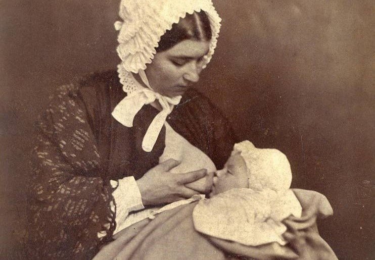 lessbynature's tweet photo. A lot of people are under the impression that #breastfeeding photos are a direct result of social media. In reality, breastfeeding photos were extremely popular once photography became accessible! This photo was taken in Paris, 1856!!
#victorianera #spreadlovearound #lessbynature https://t.co/qvMyWjLJWz