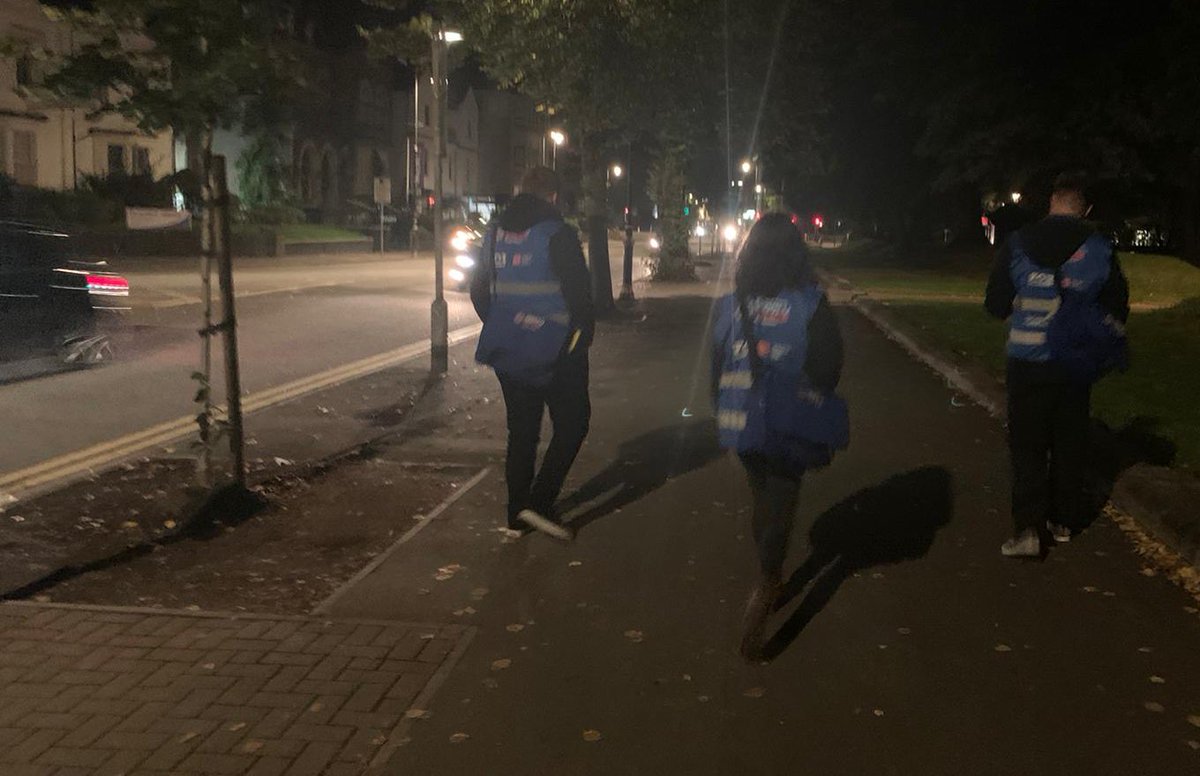 MikeUniSIO's tweet image. Been a long 17 nights but @SWPVolunteers have been there every 👣of the way, proactively patrolling #Cardiff looking to help those who may need it for whatever reason! 
Both in the #SafetyBus &amp;amp; on 👣
👏🏻👏🏻
#Freshers2k19 ends tonight but they’ll be back nxt wk @Retrobarcardiff