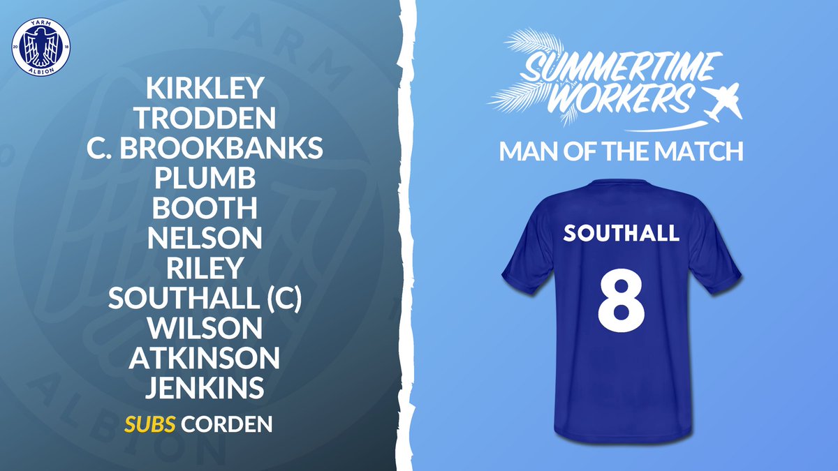 Poor start but positives to take from a hard fought fight back, the boys showed a never say die attitude as we got back into the match from what seemed like certain defeat!

Today’s man of the match goes to <a href="/liamsouthall93/">Liam Southall</a>, a true captains performance 👏🏼🦍

#WeAreAlbion 🦍🔵