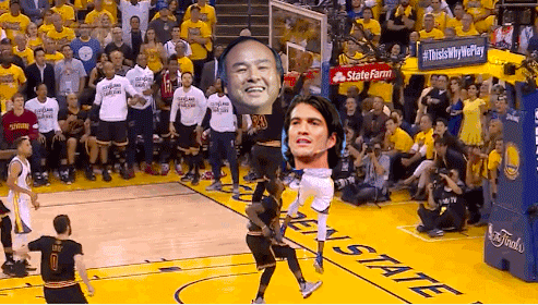 TrungTPhan's tweet photo. @WeWork Incredibly, you can see the exact moment that Adam Neumann’s dream of becoming a Trillionaire (and President of the World aka POTW) is extinguished by LeMasa (or Masabron?). #wewtf #wework #nbatwitter https://t.co/8JtgrbT2Or