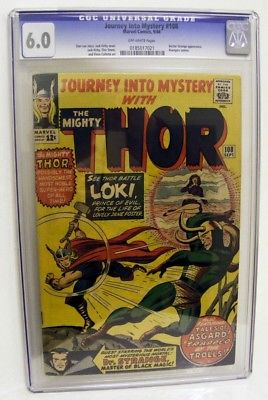 Marvel Comics CGC 6.0 THOR 108 Loki appears JOURNEY MYSTERY Avengers dr strange rover.ebay.com/rover/1/710-53…
