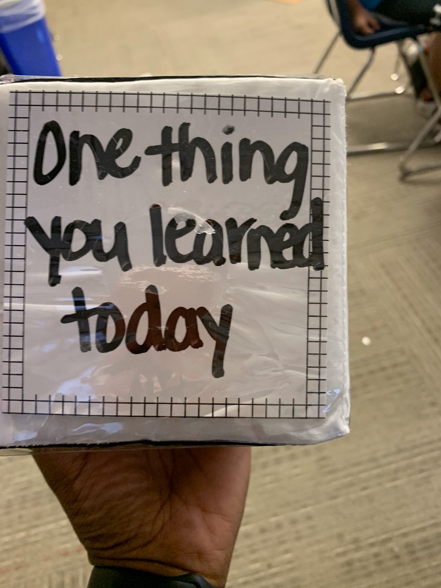 pam_elijah's tweet photo. Closure is an essential component of an effective lesson. I amped up my closure on a lesson on matter. I added questions to a dice and had students roll the dice and answer the question it landed on. Made for great discussion!
#BeEpicOPS https://t.co/CeQ5R1x55P