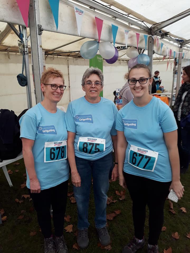 GGErithCrayDiv's tweet photo. It’s been a busy weekend for our units and volunteers; meet 3 leaders who took part in the half marathon walk for @Girlguiding then we’ve had units running @macmillancancer coffee mornings and units celebrating their @JPFoundation award winners achievements. https://t.co/a2jGDfcpJ1