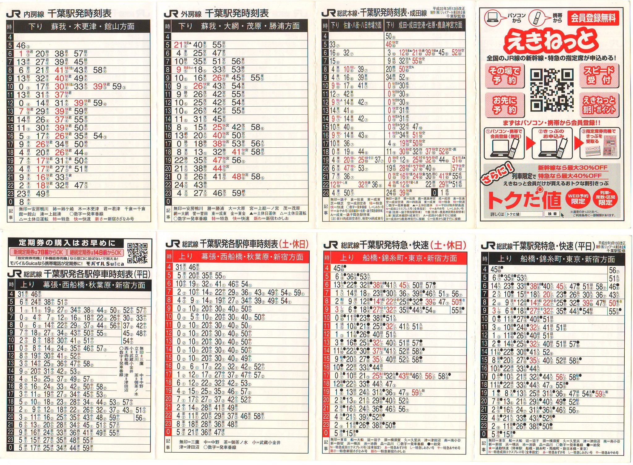 ポケット時刻表 駅自動放送の記録 A Twitter Jr 千葉駅 H22 3 13