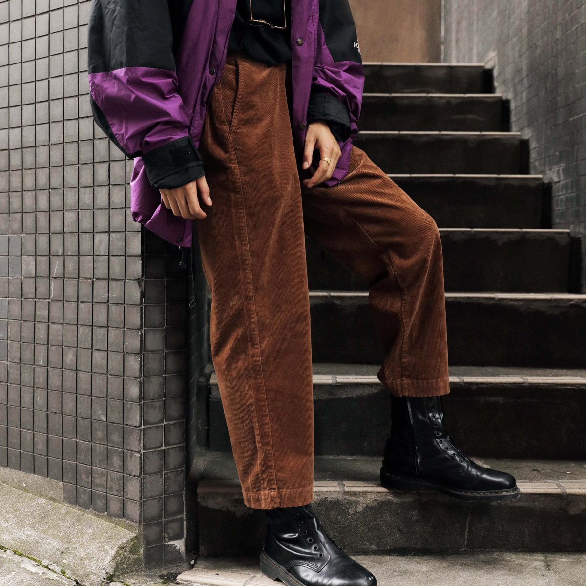 C.P. COMPANY ダークブラウン カーゴパンツ上杉柊平 希少 c.p company