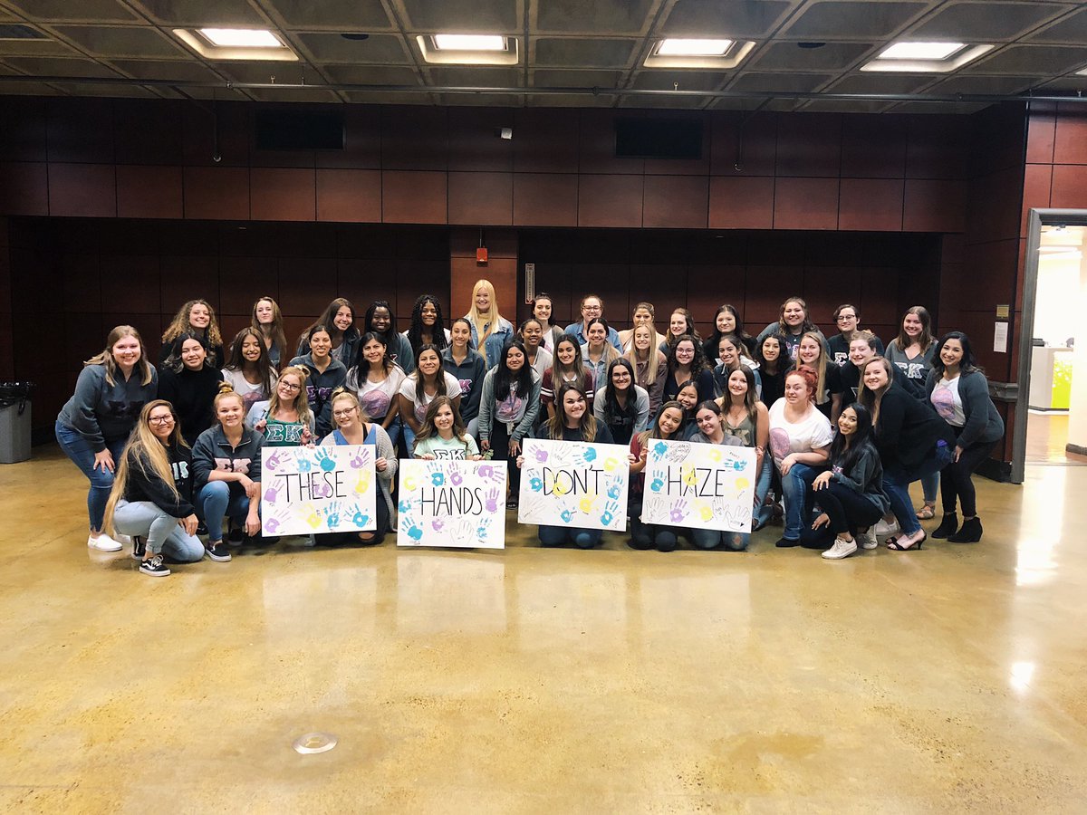 Ending Hazing Awareness Week the right way! These hands don’t haze 👐🏻💓