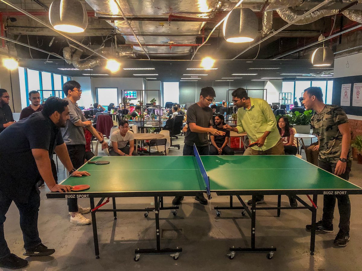 KaodimGroup's tweet photo. There was a Ping Pong Tournament held at Kaodim. Congratulations to the first place winners, Thein Htut and Abhinav. 2nd place winners, Yaman and Thong Wei Seng. 3rd place winners, Ramkrishna and Ranganathan

Interested in joining the team? Click on https://t.co/nod1BySGhI https://t.co/u55jIBC9K1