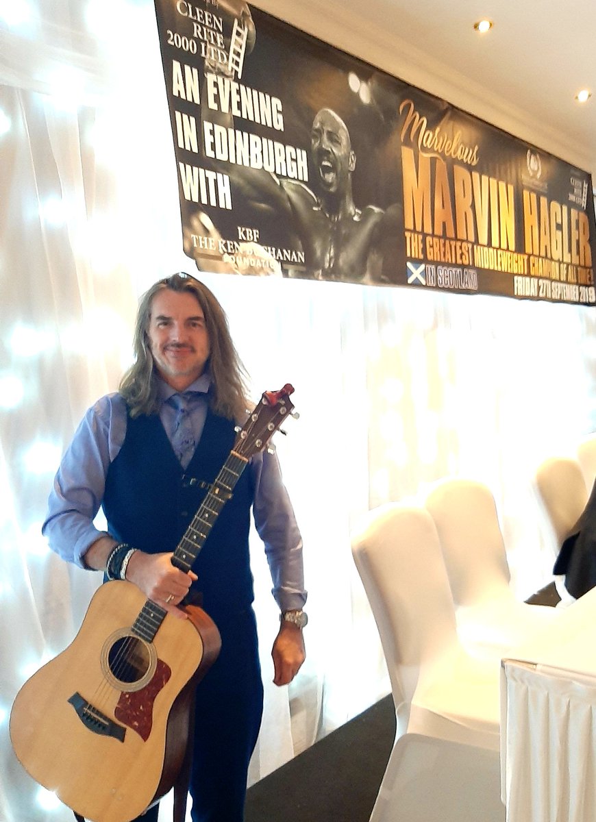 With Marvelous Marvin Hagler. Great to meet and sing for a boyhood hero.  #marvelousmarvinhagler <a href="/buchanan_mbe/">The Ken Buchanan MBE Foundation (KBF)</a> <a href="/Germans4indyref/">Germans for ScotRef</a> <a href="/citizentommy/">Tommy Sheridan</a> <a href="/Beathhigh/">Ian Rankin</a> <a href="/IanIwrussell/">Ian Russell</a> @ScotlandsBravez <a href="/mstewart_23/">Michael Stewart</a>