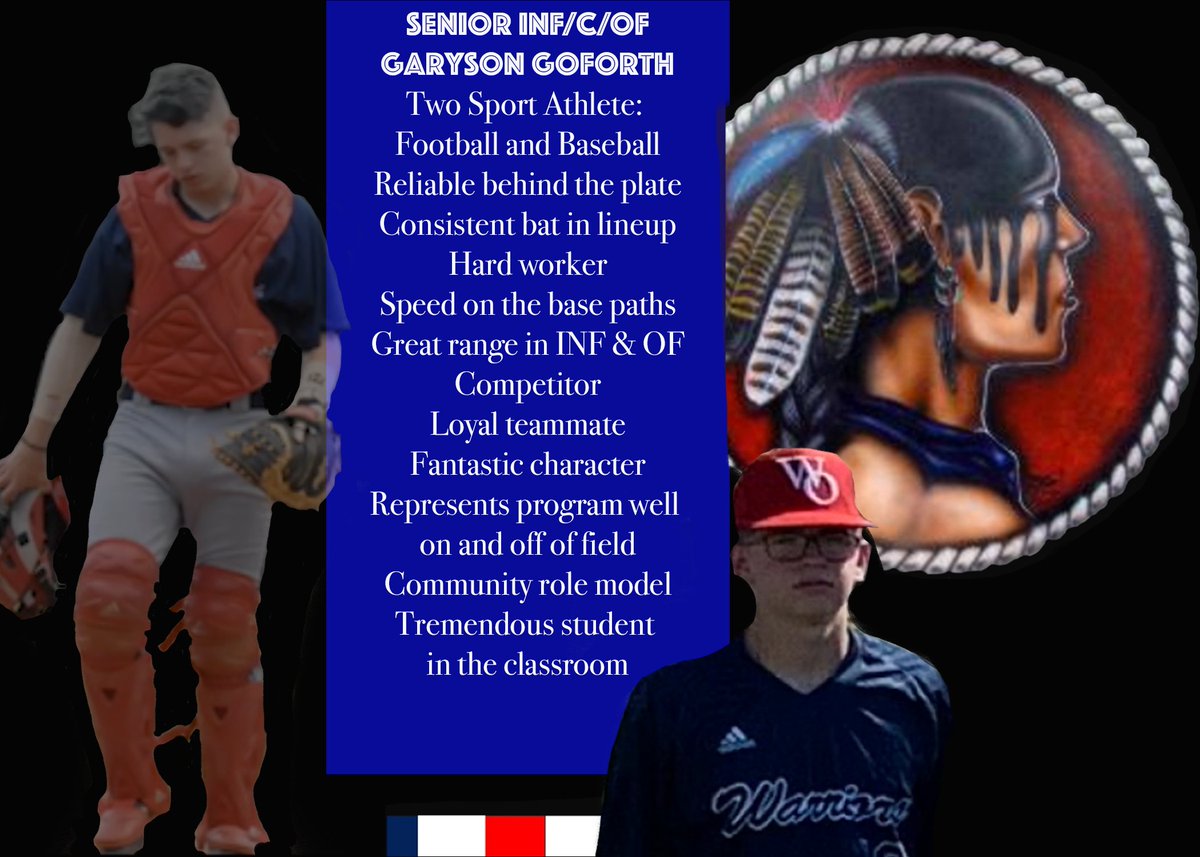 WestOakBaseball's tweet photo. For the eighth #WOSeniorFeature, we have @_gman_22, Garyson Goforth! Garyson is a tremendous addition to our program! We can not say enough about G's dedication to the #WarriorFamily and love he shows to everyone in it! We can not wait for the 2020 season with you G!! https://t.co/nxYDAwy0oK