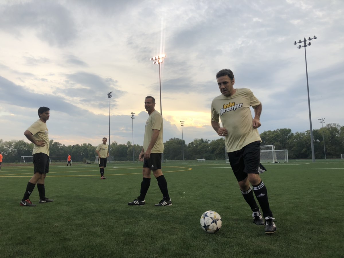 IndyPremierSC's tweet photo. ποΈπ Men's League wrapping up a beautiful evening out on the turf tonight.
#perfectsurface #adultsoccer #indypremiersc https://t.co/SXiMO8vjt4