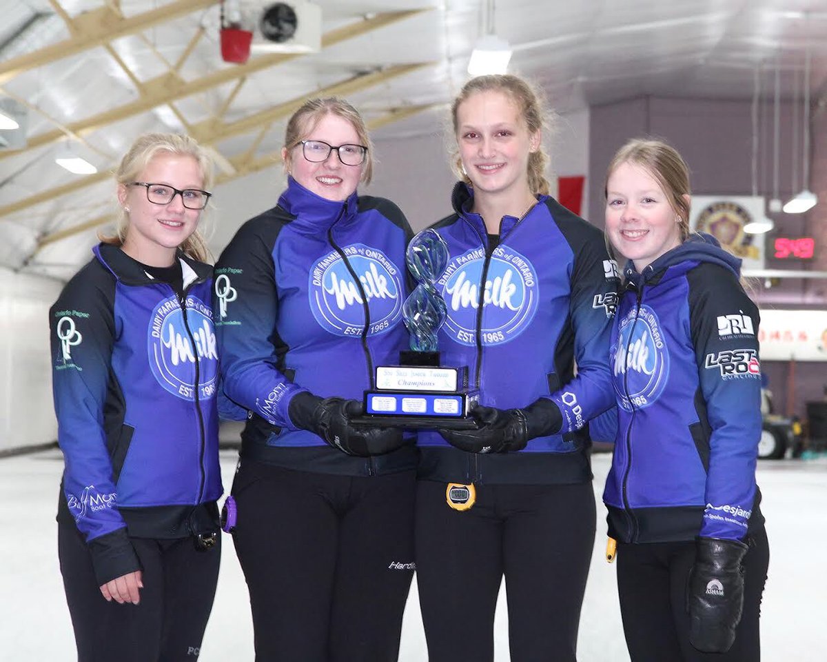Stu Sells Junior Tankard Champions! Needed to steal in the extra-end to win 8-7 against Team Dudt from the USA. Earned invitation to Stu Sells Toronto Women’s Tankard next weekend. Thank to <a href="/StuSellsJunior/">Stu Sells Junior</a> <a href="/Stusellsto/">STU SELLS SIMPLE</a> @highparkclub @OJCTcurling for a great event and your support!