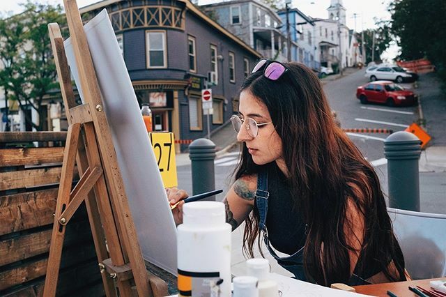 Painting on King St #Afterglow2019 ift.tt/2m9xKQJ