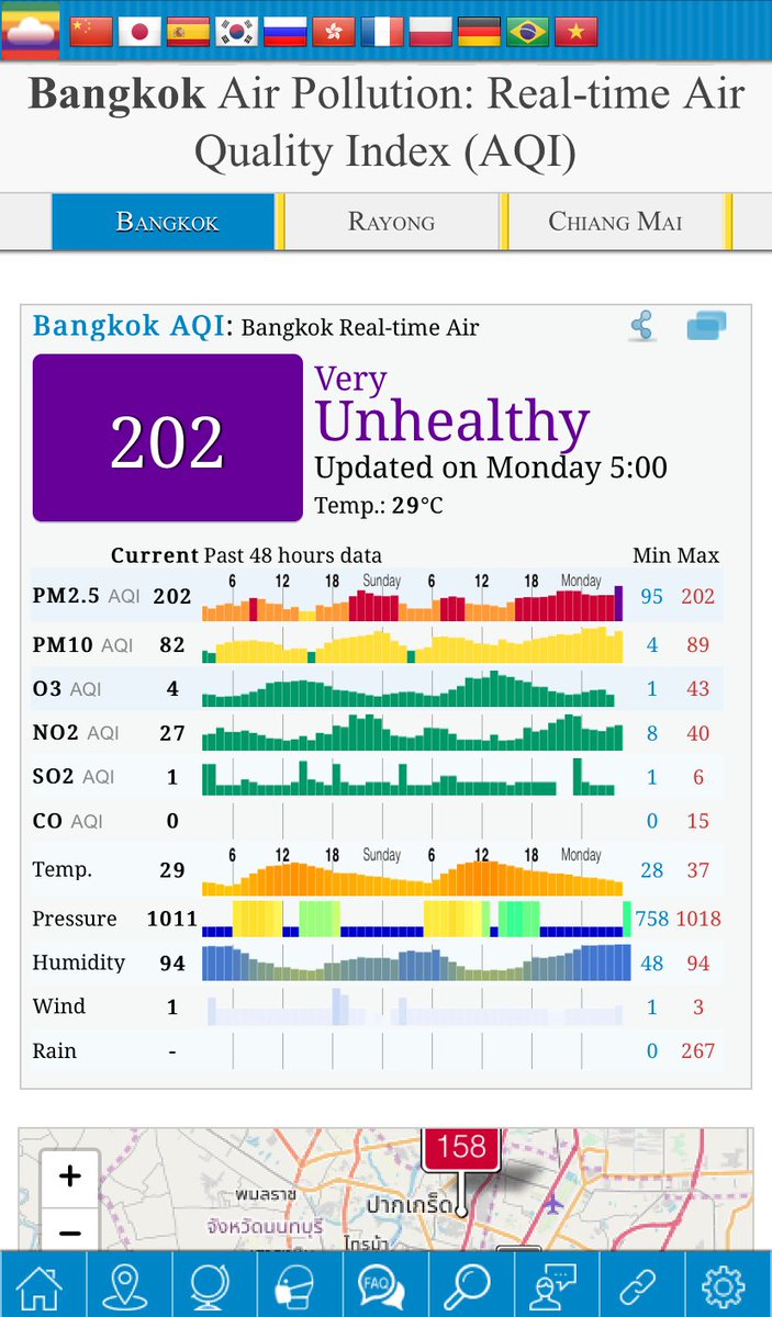 mladventuring's tweet image. Great way to start the week off... Must wear masks and no outdoor activities today. Boooo! #AirPollution   #Bangkok