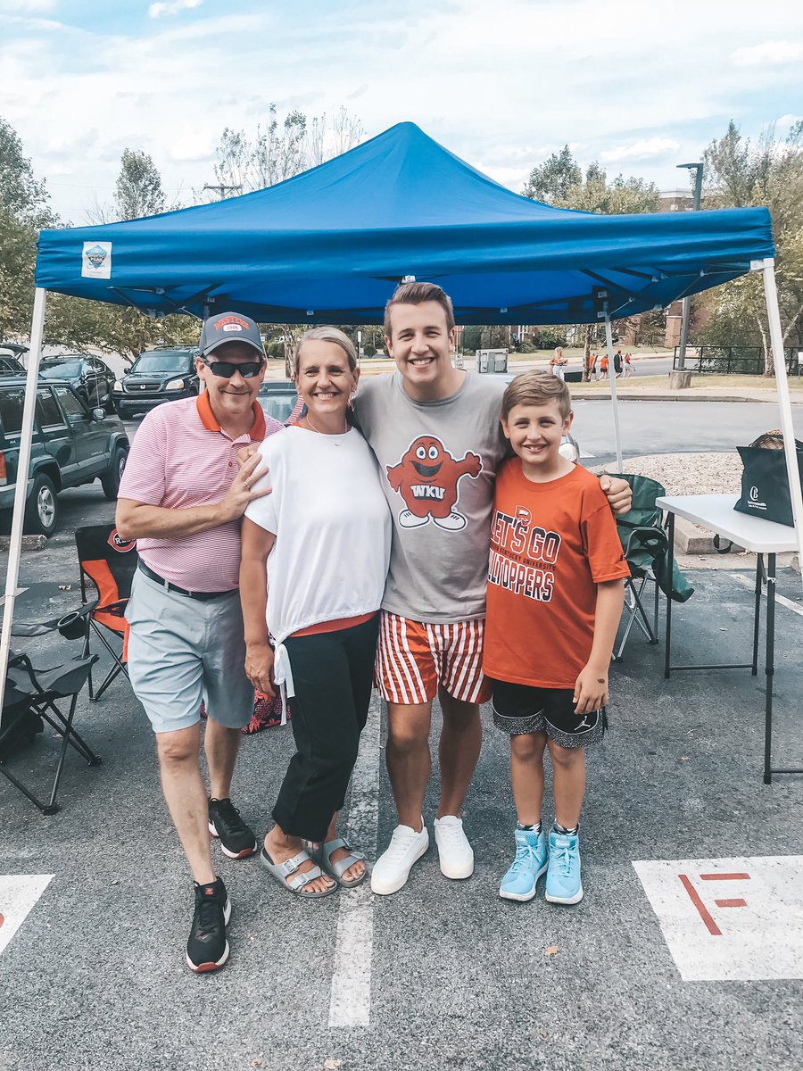 TOPGuideNoah's tweet photo. Game day is a family affair on the Hill! I had so much fun showing my family what WKU is all about— oh, and taking a W in football helped too! #RollTops #ParentsWeekend https://t.co/25Owrt8H3C