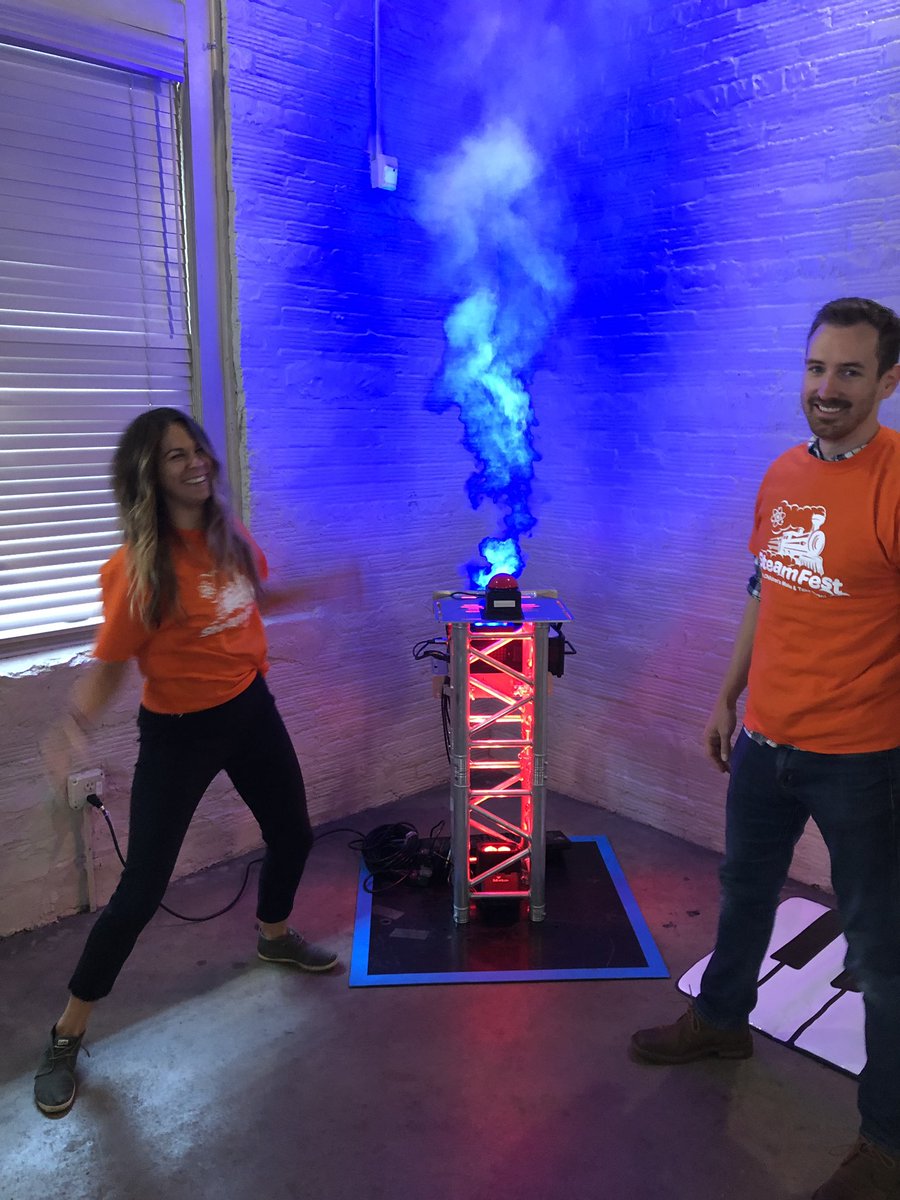 ExxonBillings's tweet photo. Sunday STEAM Fest at the Billings Depot! ExxonMobil made sure the kids all had a new T-shirt and STEM Billings made sure the kids had fun with catapults! #energyrocks https://t.co/FrVApyRWgk