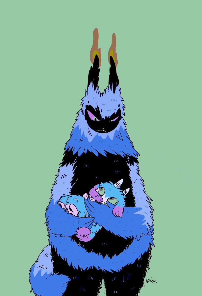 「#人外のイラストだけで興味を持ってくれる方へ届け 
いいタグだ~ 」|あらいきりこのイラスト