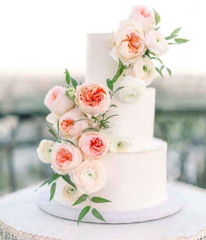 Did you know it's entirely possible to have an absolutely gorgeous wedding cake without totally blowing your budget? 🍰 {Jessica Grazia Mangia}