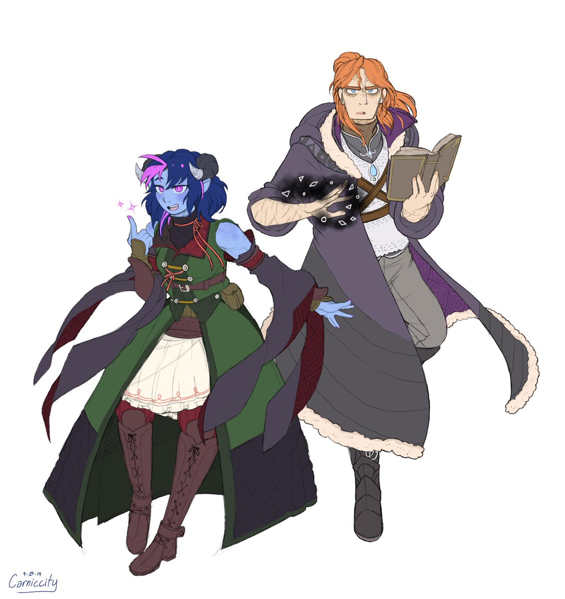Carniccity's tweet photo. Heyo it's me in widojest shipping hell; where i think too much on them and hope not to the detriment of others. #CriticalRoleArt #CriticalRole https://t.co/8JYUZQz1f1