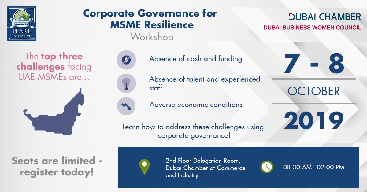 PearlInitiative's tweet photo. #UAE #MSMEs face specific challenges, and #corporategovernance can help address them all. If you want to learn how you can implement #goodgovernance in your business, sign up for our workshop: https://t.co/bWxoO0iMJ6
@DBWC_UAE @CorpGovDubai #MSMESuccess https://t.co/oUs3QKN6Ki