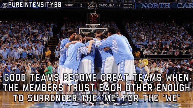PureIntensityBB's tweet photo. Good teams become great teams when the members trust each other enough to surrender the 'ME' for the 'WE' https://t.co/pjEzz1VKpT