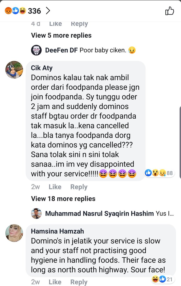 TharmaPillai's tweet photo. Since this issue has become viral, @DominosMY has stopped posting on all their social media. Takut kena bash lol.

But they're such a terrible company. Makanan ada telur lalat, asyik cancel order dekat Foodpanda, makanan lambat, salah bagi order. https://t.co/71NxN7w4OU