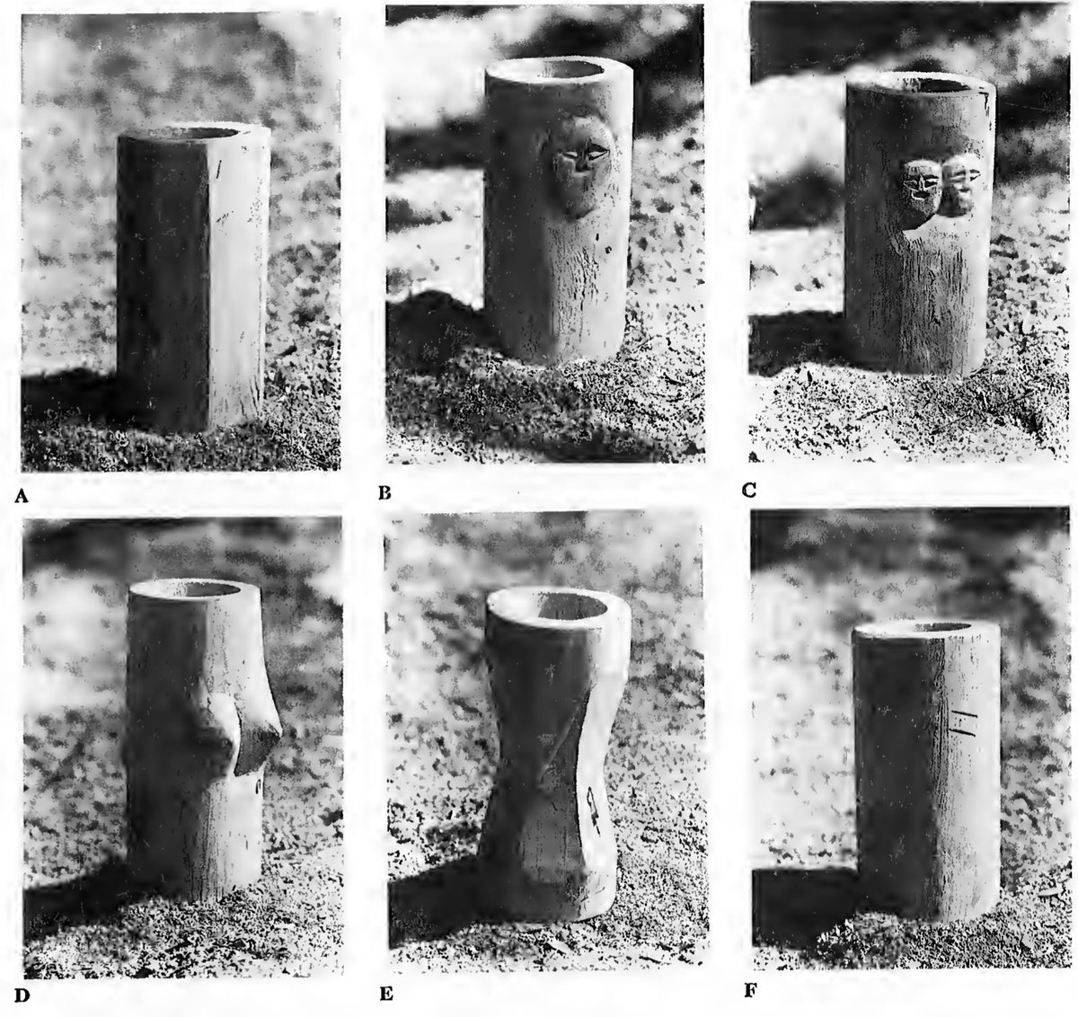 goblets made out of Nyagrodha wood to pour Soma.Each has a name & specification:A: Antaryama Paatram - 8 corneredB: Ritu Paatram - w/ a faceC: Ritu Paatram - w/ 2 faceD: Maitravaruna Paatram - w/ breastsE: Ukthya Paatram - w/ a waist, 8 cornersF: Atigrahya Paatram - round