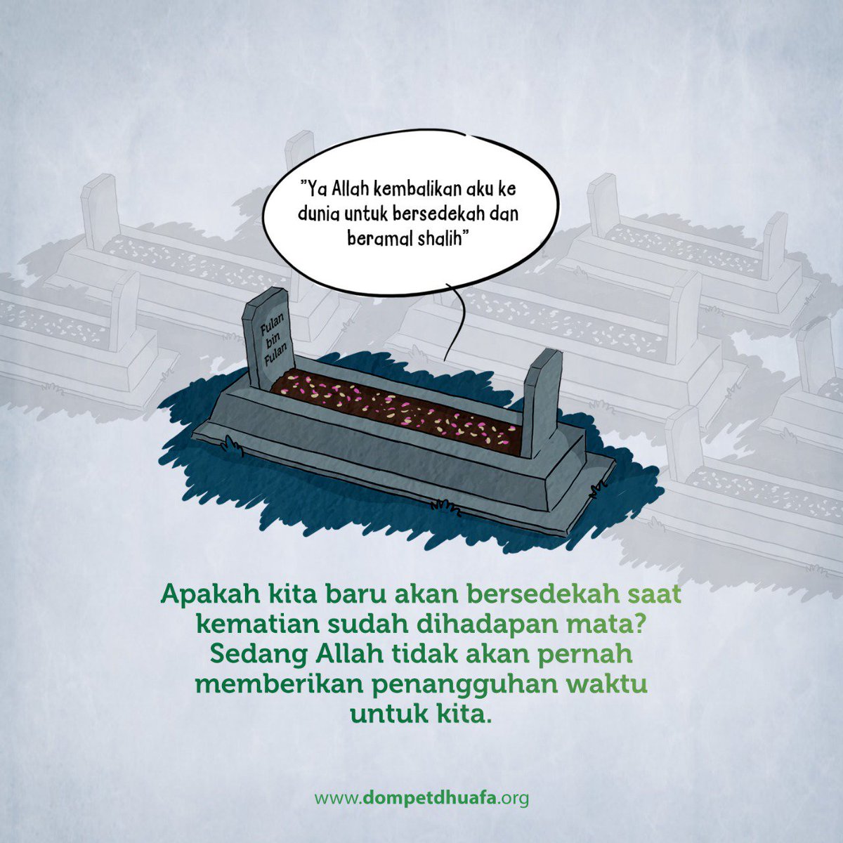 dompetdhuafaorg's tweet photo. 5. Semoga ini menjadi pengingat bahwa waktu kita di dunia sangat terbatas dan saat ajal menjemput, tidak ada lagi kesempatan kita untuk beramal. https://t.co/6I5OLWuLRT