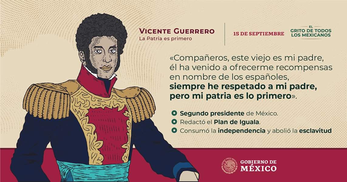 LAS MENTIRAS DE AMLO.
1. Guerrero fue presidente después de desconocer las primeras elecciones y dar un golpe de Estado
2. El plan de Iguala fue redactado en su totalidad por ITURBIDE
3. El consumador de la independencia fue ITURBIDE y la esclavitud fue abolida en el virreinato