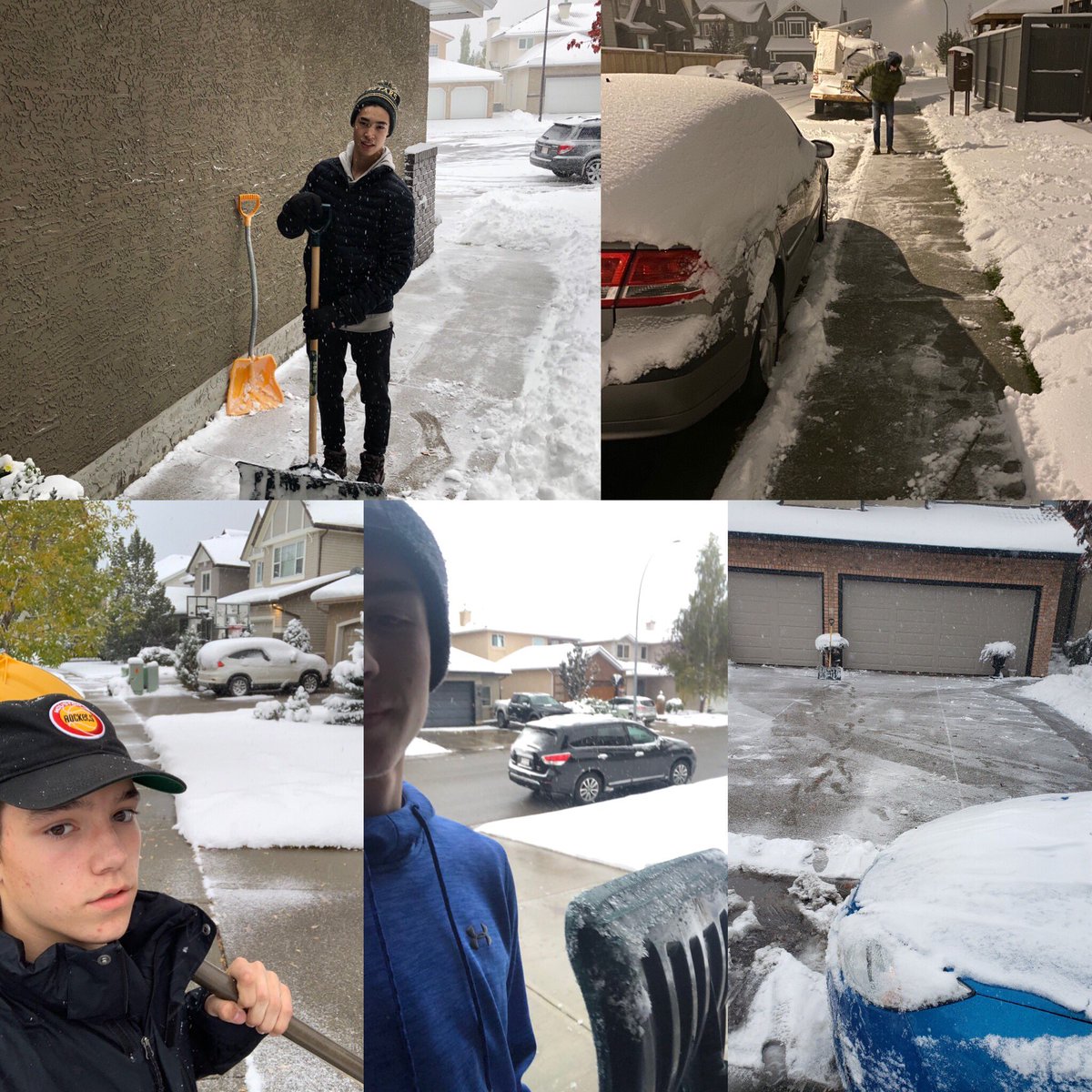 CNHA_U18AAA's tweet photo. It’s not all about hockey, all the time. Boys took advantage of the first snowfall to do some shoveling on the streets and sidewalks in their community. @CNHA_Assoc #GoodPeopleFirst #GreaterGood #NorthstarsPride #NorthstarFamily #EverydayPurpose #YYC #YYCsnowfall https://t.co/GiHtdr7a6q
