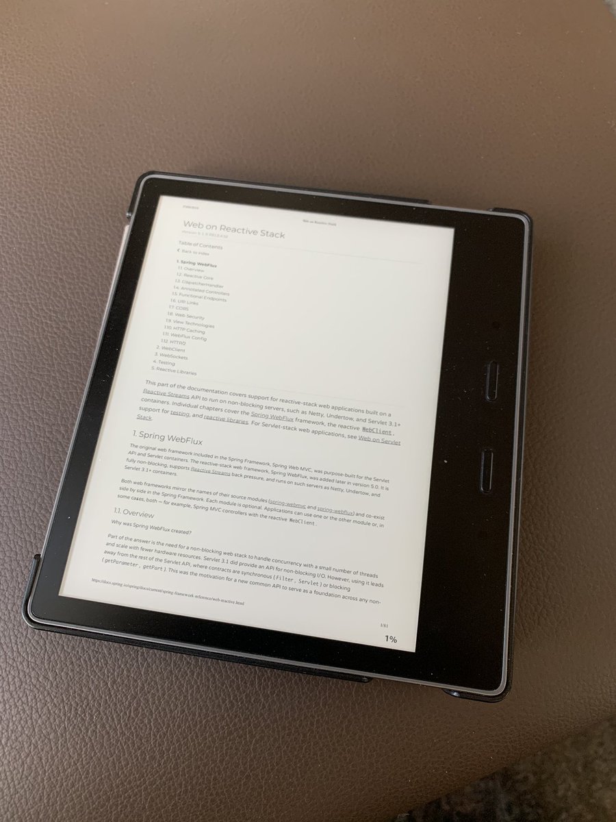 juanantoniobm's tweet image. Read #Webflux pdf docs on @AmazonKindle is easy