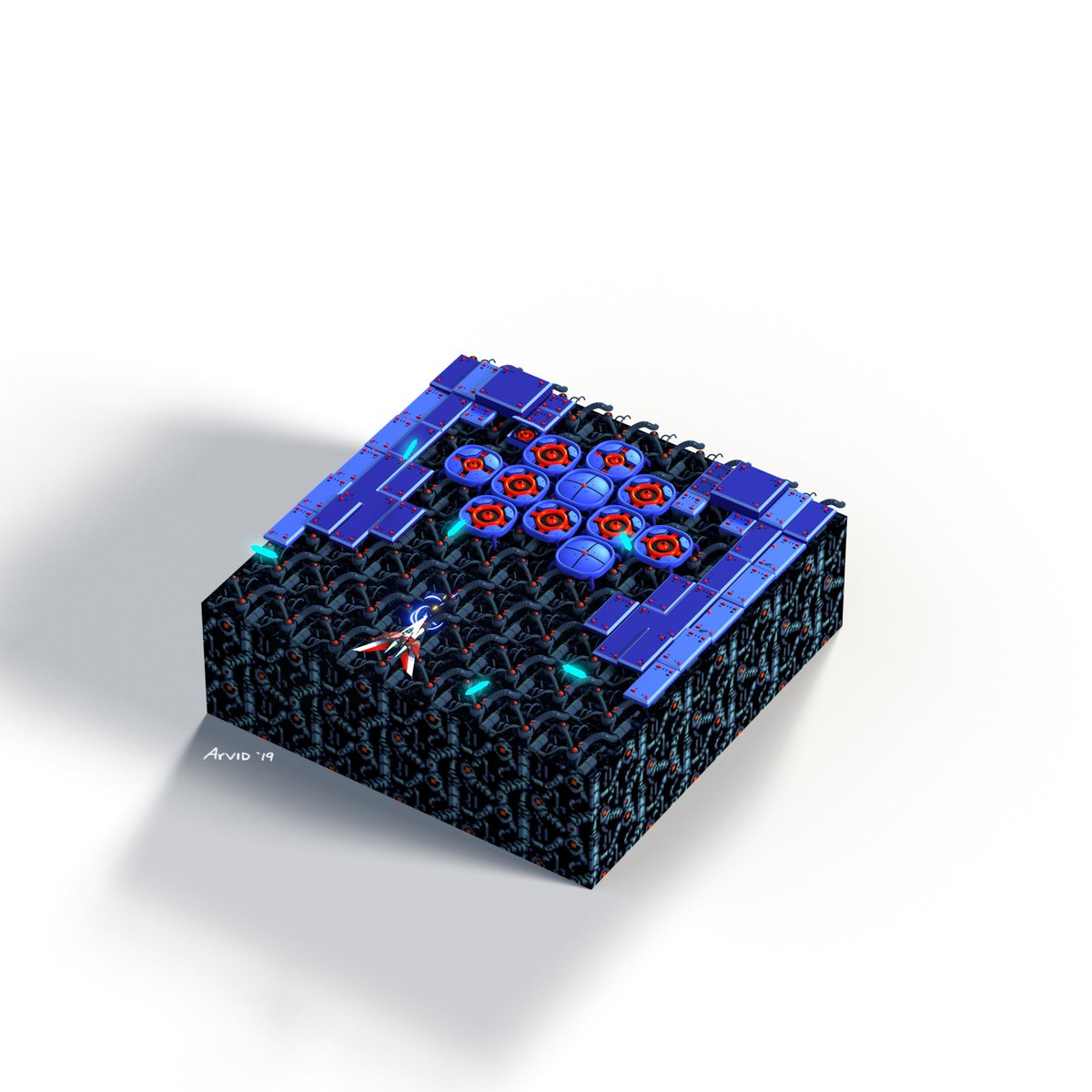 ArvidTorres's tweet photo. #guardianlegend nostalgia on the nes 🕹
#pewpew 
#nes #3d #gameart #stylized #fanart #c4d #arnoldrender #isometric #render #miria #naju https://t.co/ymumBE9CCI