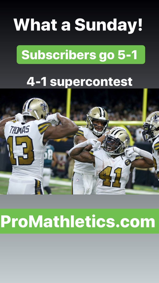 #Saints cash and 4-1 #SuperContest