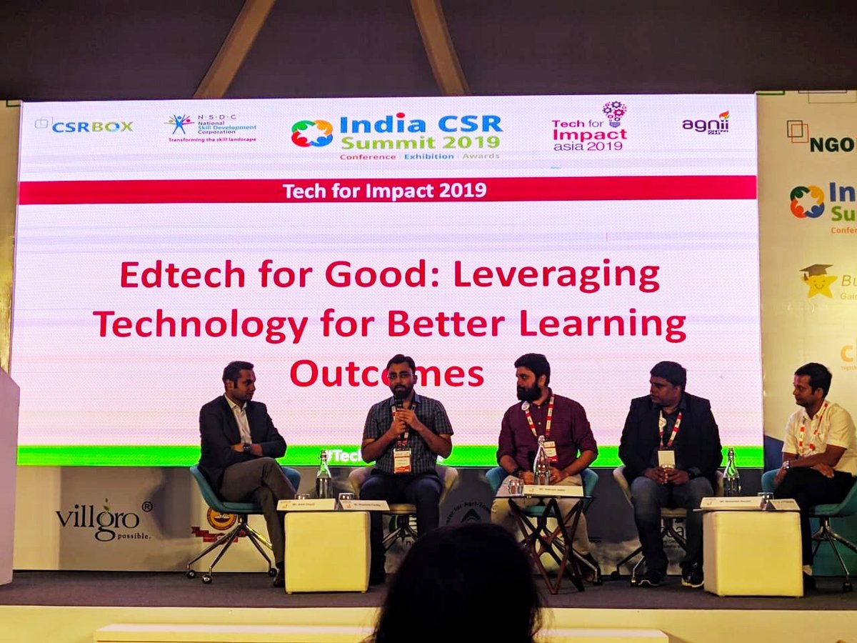 Shashank0731's tweet image. It was a real pleasure to spend a couple of days with inspiring &amp;amp; amazing changemakers at the India CSR Summit 2019. Thank you @csrboxorg for the opportunity to share my experiences of building and implementing EdTech solutions to achieve better learning outcomes. #EdTechForGood