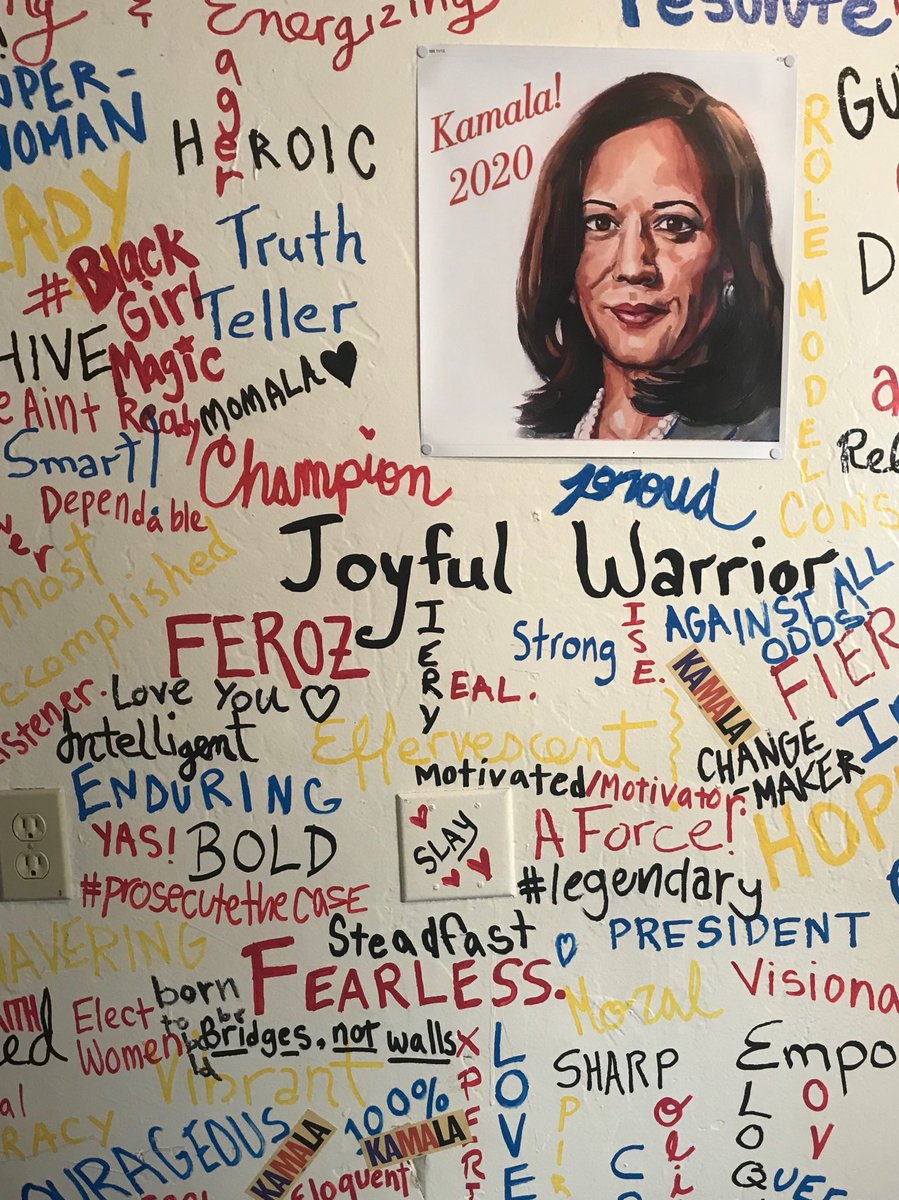 LibbySchaaf's tweet photo. Don’t underestimate a kid from #Oakland. Proud to stand w/ my friend ⁦@KamalaHarris⁩ at the opening for her hometown HQ. https://t.co/wQtgjRrzuf