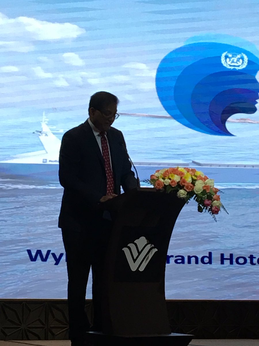 World Maritime Day in #Yangon together with representatives from <a href="/IMOHQ/">International Maritime Organization</a> #MEPSEAS <a href="/PEMSEA/">PEMSEA</a> and <a href="/MTCC_Asia/">MTCC Asia</a> .... <a href="/ErnestaSwan/">Ernesta Swanepoel</a> I choose #SaraYoung from <a href="/SGS_SA/">SGS</a> as an example of empowerment of women in Maritime industry. Sara samples #ballastwater for testing compliance with IBWMC.