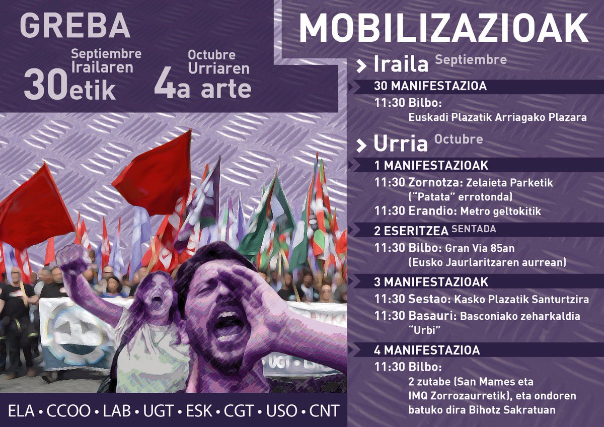 BasaurikoErnai's tweet photo. Metala greban!!
Ostegunean mania BASAURITIK!!
#metalaborrokan https://t.co/ZWVulCTz0G