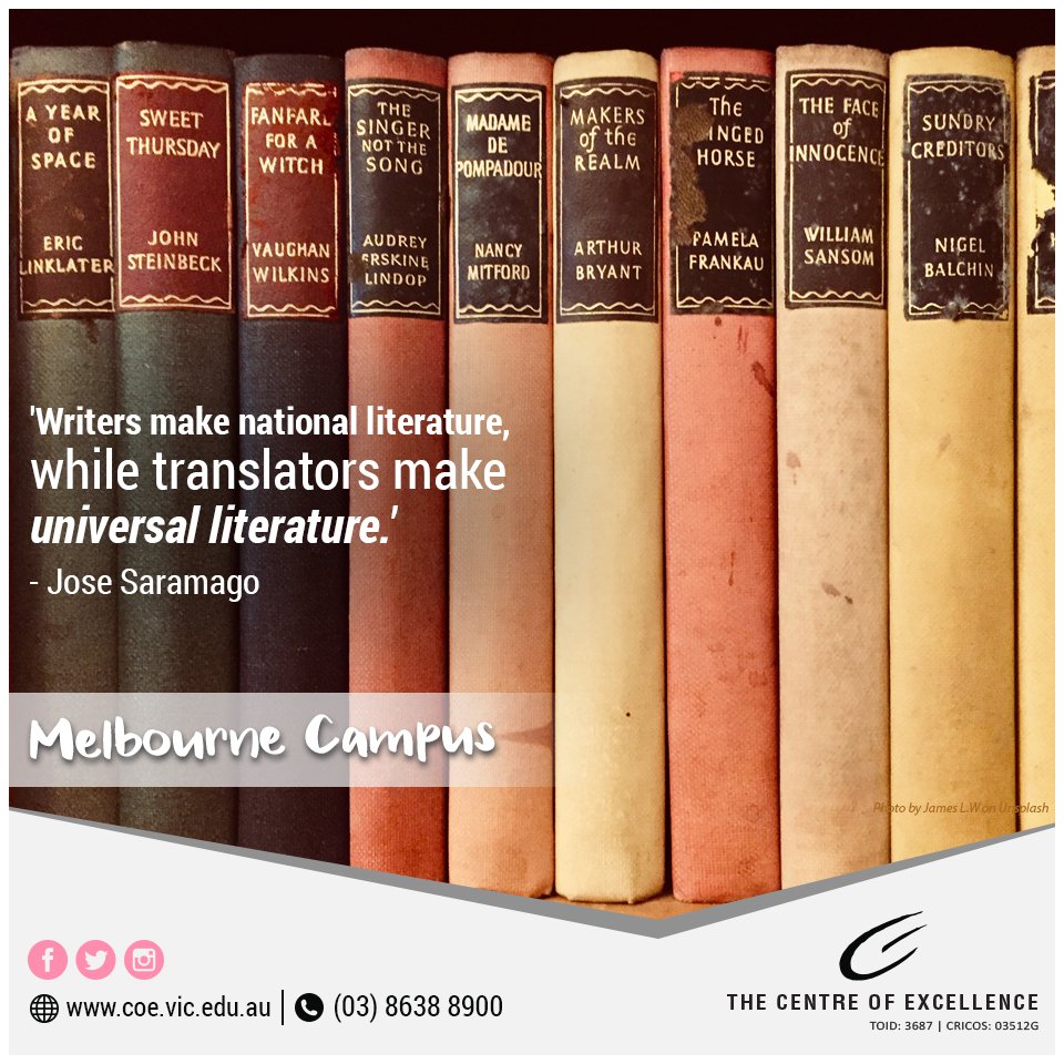 CoEGeelong's tweet photo. #InternationalTranslationDay is a day we tribute to the work of language professionals. Our translators, play an important role in bringing nations together, facilitating dialogue, understanding &amp; interpretation, contributing to development &amp; strengthening world peace &amp; security. https://t.co/9OHqVGf2ZT