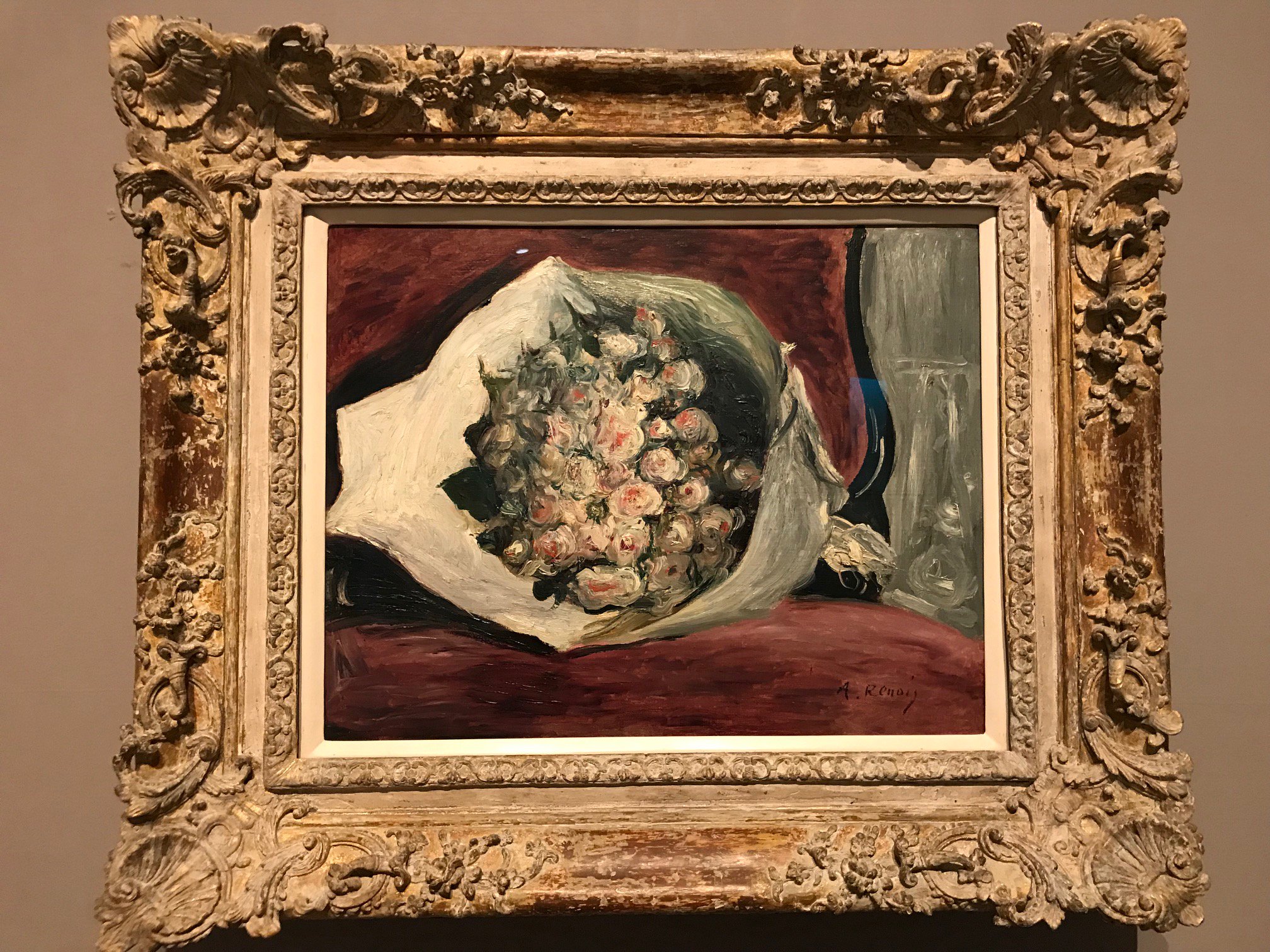 ルノワール展 ルノワール ノート ロルバーン 桟敷席の花束