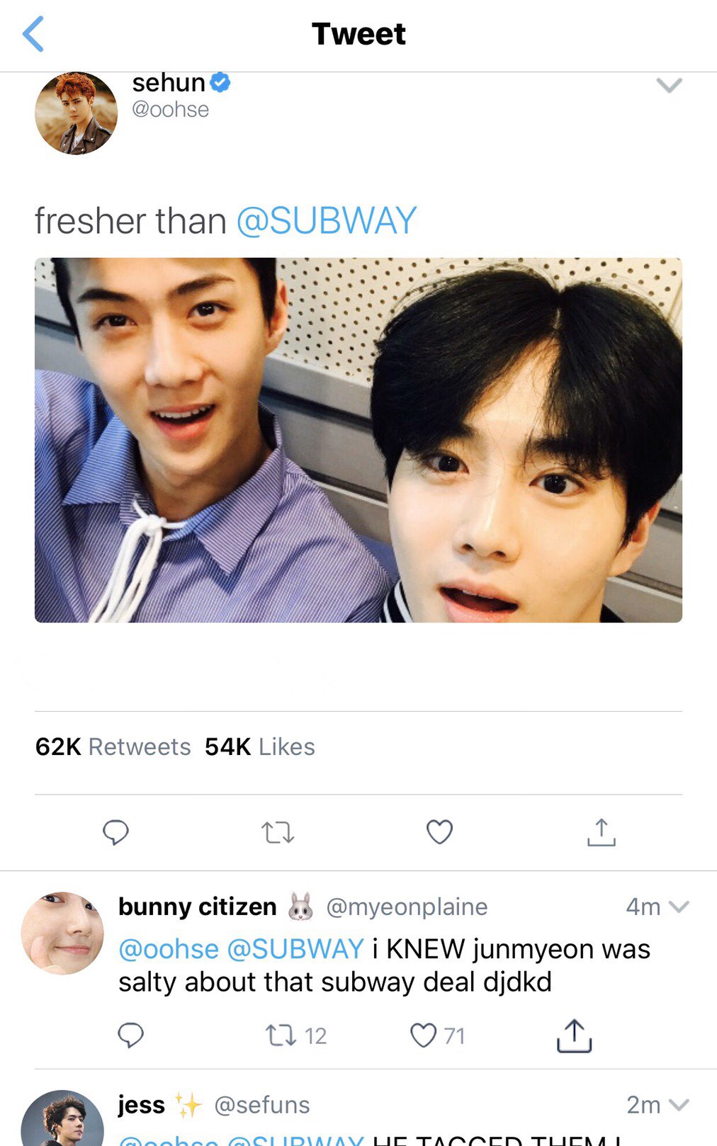 Baekchen sns au on twitter silence https t co tklw37ucbs