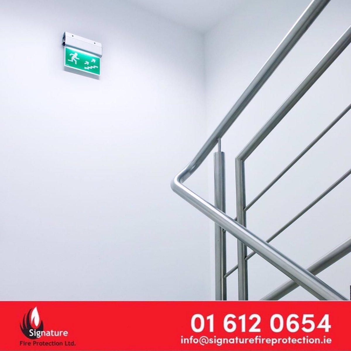 SignatureFire's tweet image. #Emergencylighting is one of the most important items of any building no matter the size or nature of the business. It is a life safety system and must, by law, be maintained and tested on a regular basis as stated by the National Standards Authority of Ireland (NSAI).