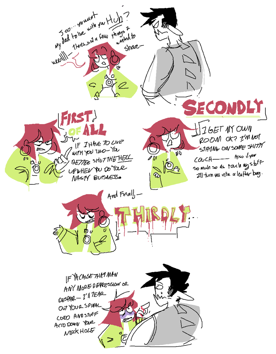 big collection of scattered layer doodles i found buried in my files 