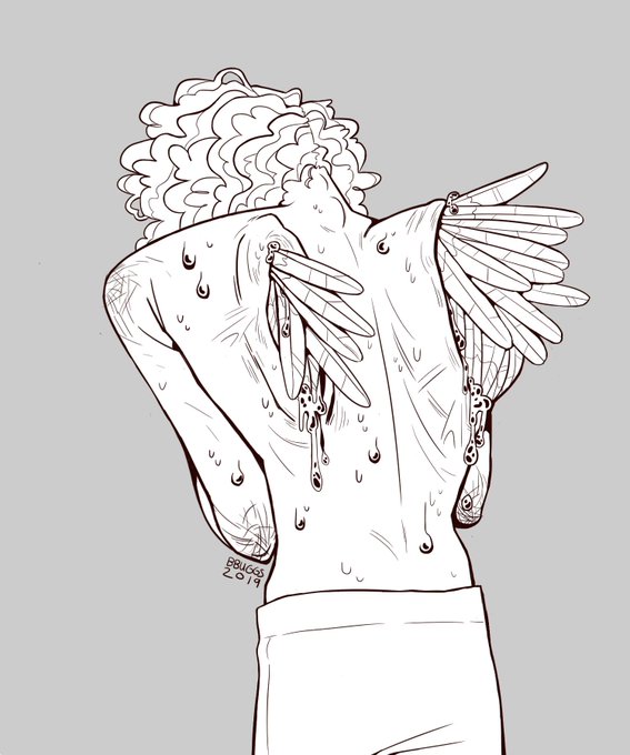 this is turning out to be a nightmare to colour (at least as far as picking a colour pallet goes) so heres the colourless version for now :)

?️dm or email bbuggs.art@gmail.com for commission info?️ 