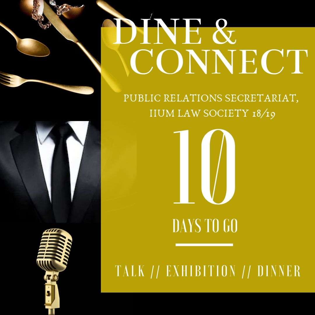DineandconnectA's tweet photo. [10 days to go]
Aren't you guys excited? Because I am! 
@_aikolfest @LawsocIIUM @PERUNDANG @UUMLawSoc @UMLawSociety @LawSocUitm #dineconnect #AikolFestival19 #AikolUnites #WeAreBornToSoar
#weareaikol #AikolFest19
#WeGoTogether #lawsociety https://t.co/ApZ27aKL2J