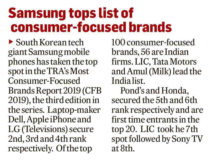 TRA_Research's tweet image. Samsung (Mobile Phones) tops the list of TRA's Most Consumer-Focused Brand in 2019.
Via @deccanherald 

#CFB2019 #ConsumerFocused #ConsumerConnect #BuyingPropensity #Keennesstobuy #TRA #QuestforTruth